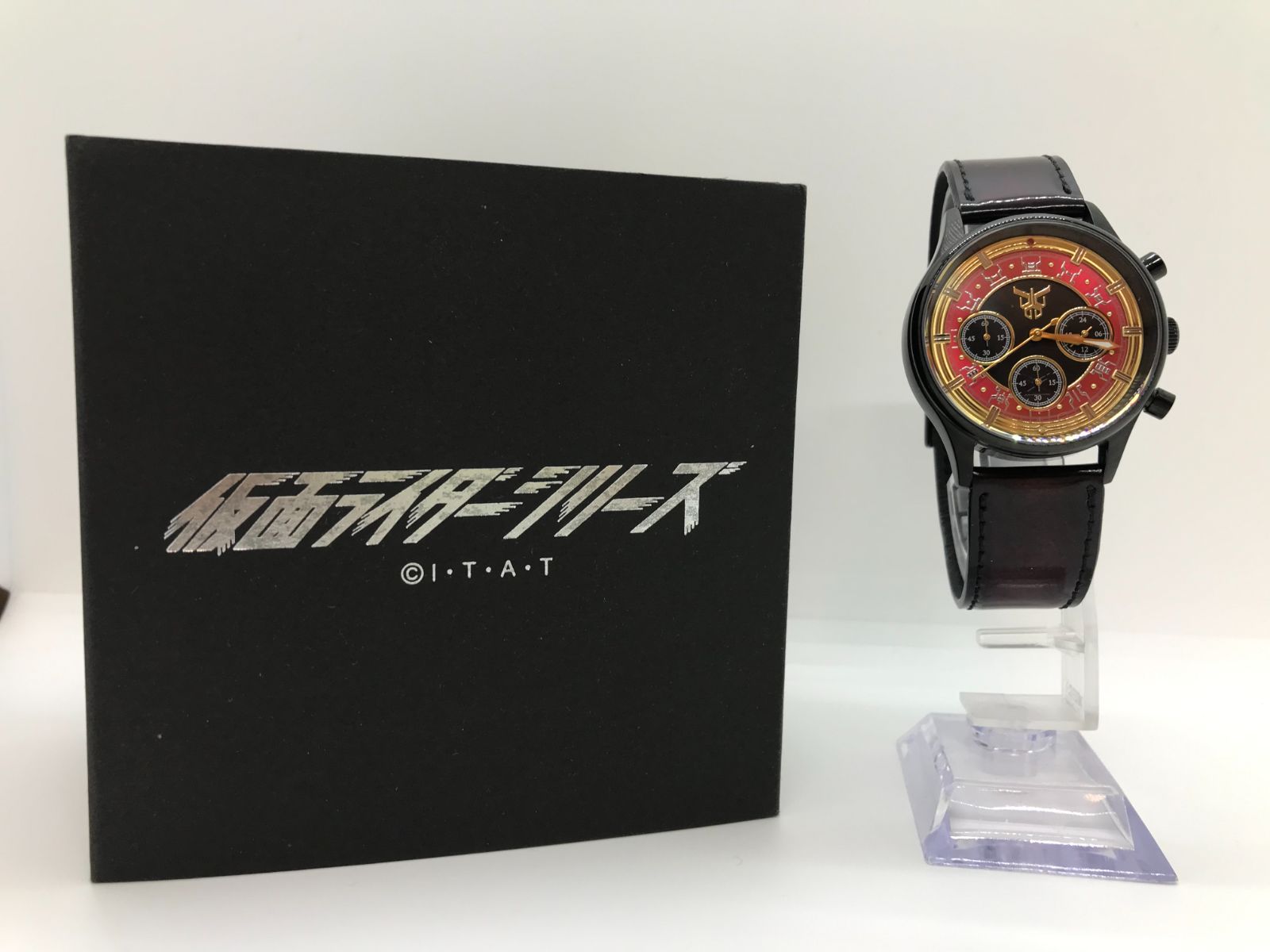 バンコレ！ 仮面ライダークウガ クロノグラフ腕時計 赤の金【709-0190 