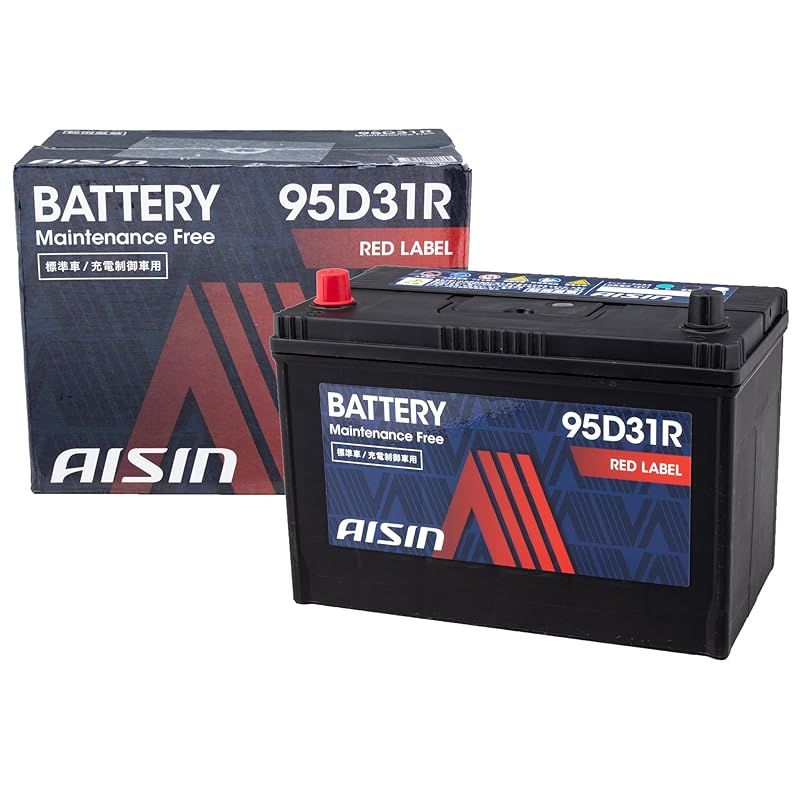 アイシン(AISIN) 車用 バッテリー 95D31R 標準車/充電制御車対応 RED LABEL BTRAZ-9095D31R
