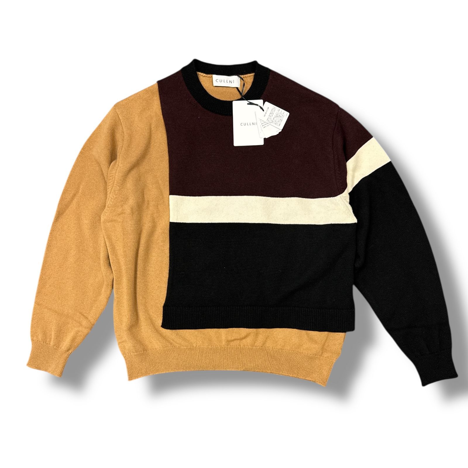 参考上代44000円 未使用品 CULLNI 24AW Layerd Pullover Knit 参考上代44000円 未使用品 CULLNI 24AW Layerd Pullover Knit