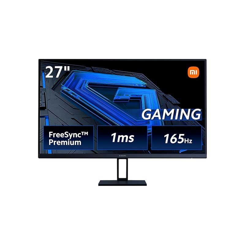 Xiaomi ゲーミングモニター G27i モニター ディスプレイ 27インチ 165Hz 1ms FreeSync Premium/Fast IPS/DisplayPort 角度調節 ブルーライト VESAマウント対応 0