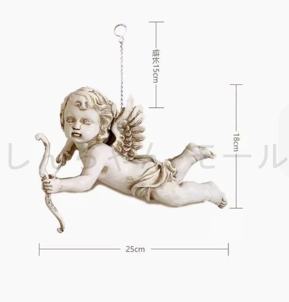 【お買い得】 キューピッドの吊り下げピース吊り下げ オブジェ ガーデンオーナメント 室内インテリア 室内 屋外 インテリア エンジェル玄関 リビング ダイニング 装飾 庭 ガーデニング 装飾 ガーデン 樹脂 壁掛け オシャレ