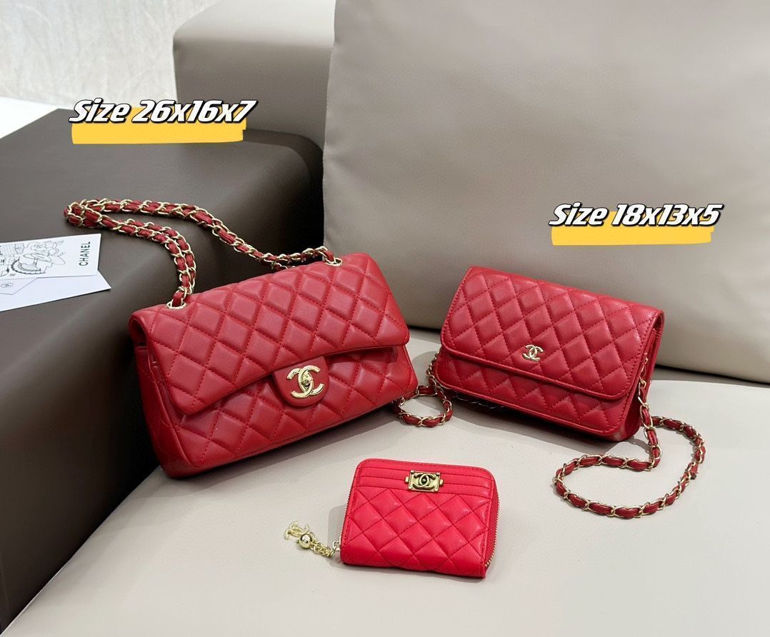 美品☆CHANEL シャネル ショルダーバッグ 財布 3点セットバッグ