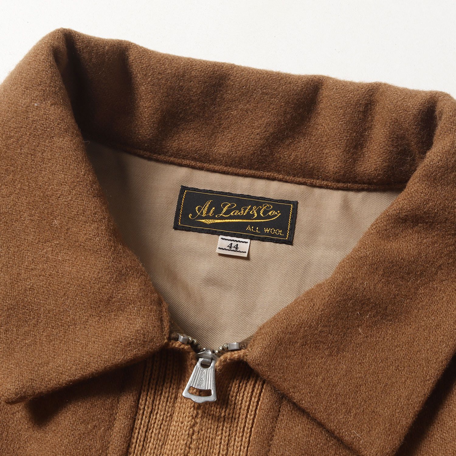 atlast&co ウール スポーツジャケット　サイズ44 モカ At LAST&CO アットラスト ジャケット サイズ:44 ウール スポーツ