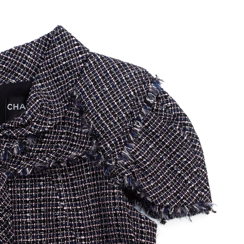 CHANEL シャネル ワンピース ツイード 半袖 リボンSize:38 - メルカリ