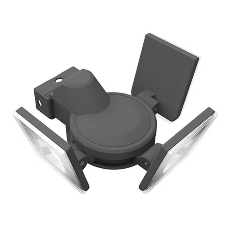 送料無料 ♥ 未開梱 ムサシ 7.5W×3灯スライド型LEDソーラーセンサーライト CSC25