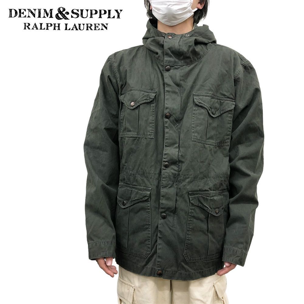 名作】DENIM＆SUPPLY POLOヴィンテージ 加工 アノラックパーカー