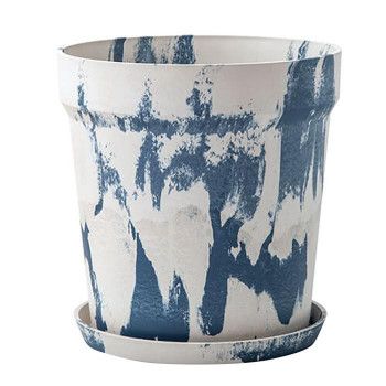 81062 アーバンプランツポット マーブル ミルク|ブルーベリー