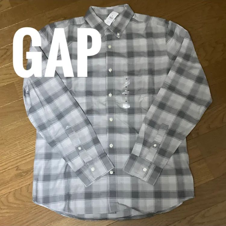 新品未使用 Gap オックスフォードシャツ チェックシャツ ボタンダウン