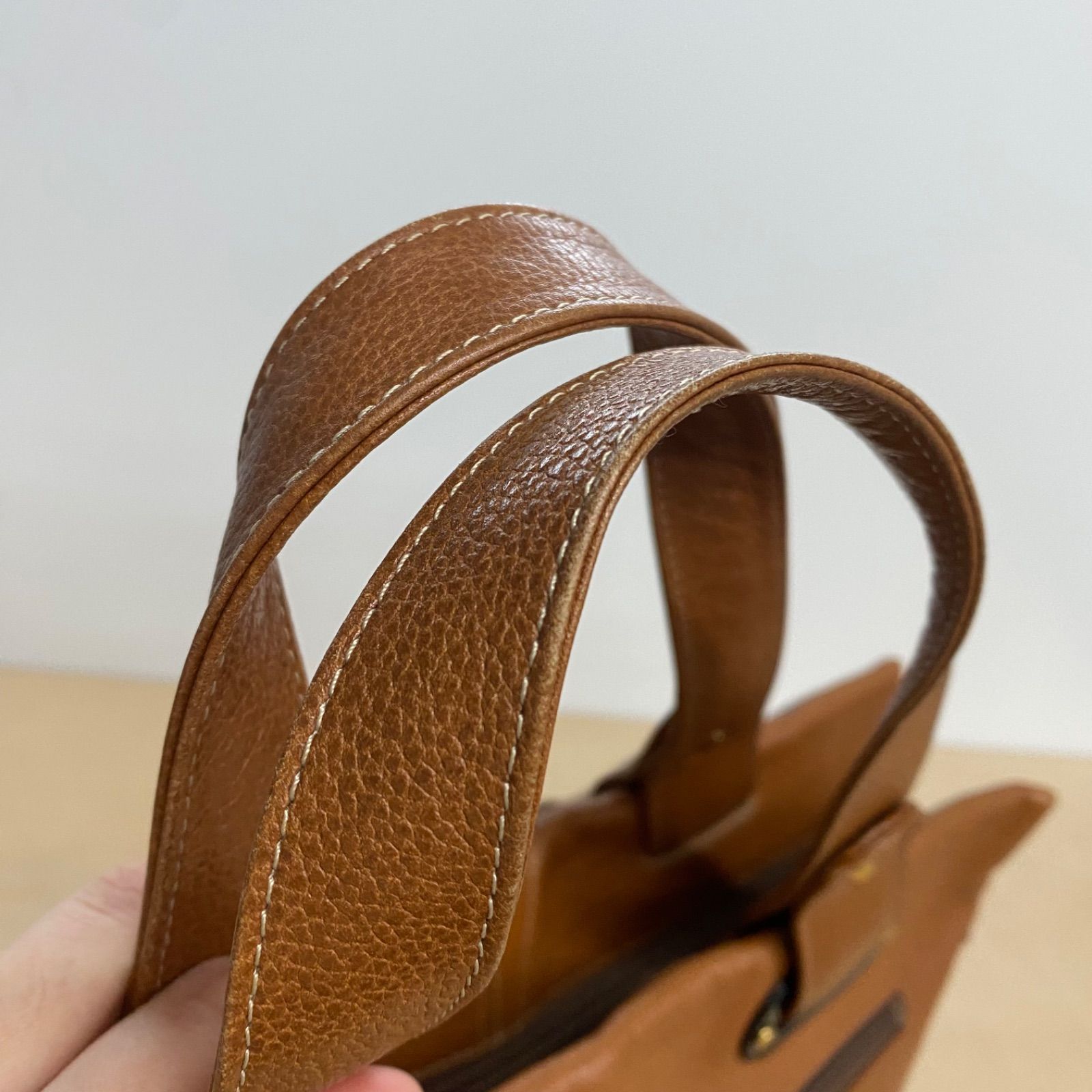 【極美品】Hiroko Koshino ハラコ 牛革 ハンドバッグ 未使用級 希少 HIROKO KOSHINO ハンドバッグ クロコ型押し 牛革