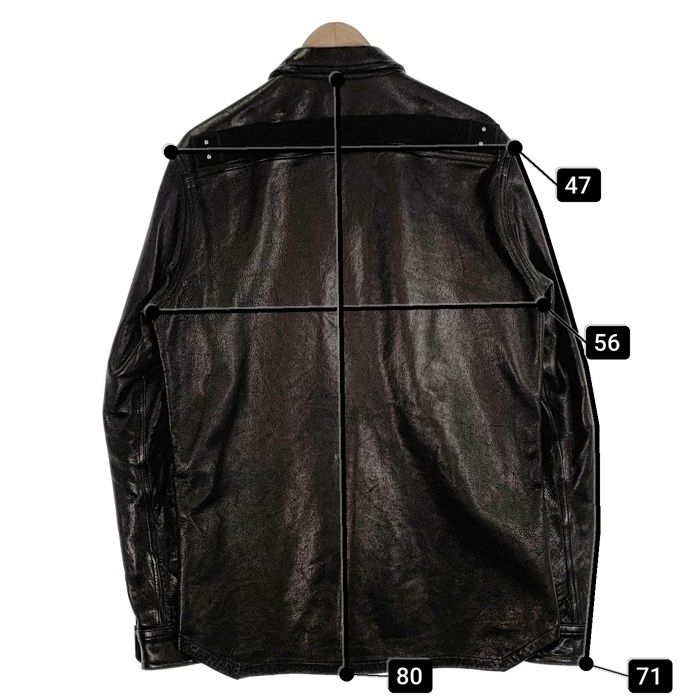 Rick Owens リックオウエンス 24SS LNV OUTERSHIRT レザー Rick Owens リックオウエンス 24SS LNV OUTERSHIRT レザー