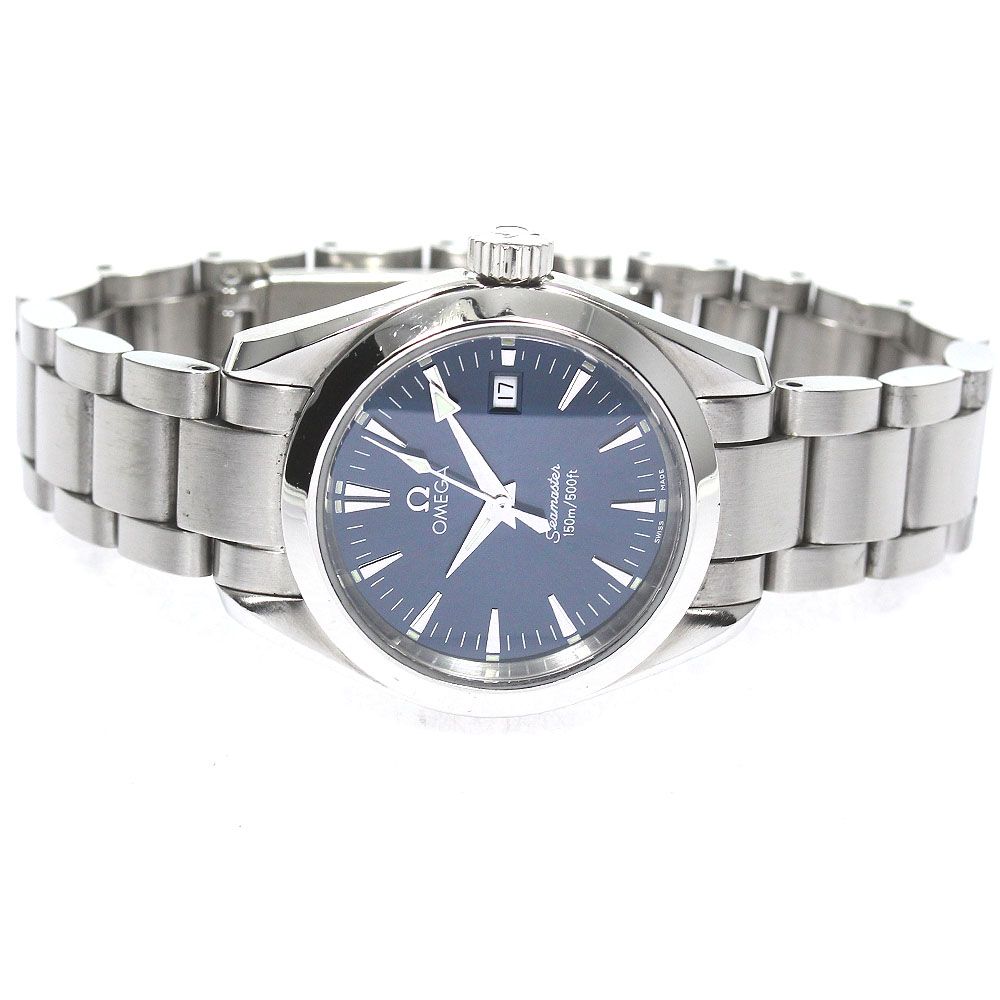 美品 オメガ レディース 2577.30 OMEGA Seamaster Ladies Omega Seamaster Aqua Terra 2577.30.00 all steel quartz