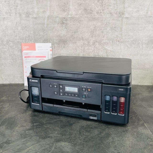 インクジェットプリンター CANON キャノン G6030 複合機 ギガタンク搭載 ブラック インク残量有 054002 | 22465