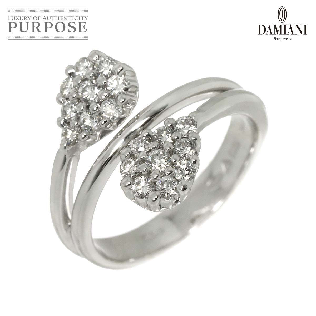 ダミアーニ DAMIANI 11号 リング ダイヤ K18 WG ホワイトゴールド 750