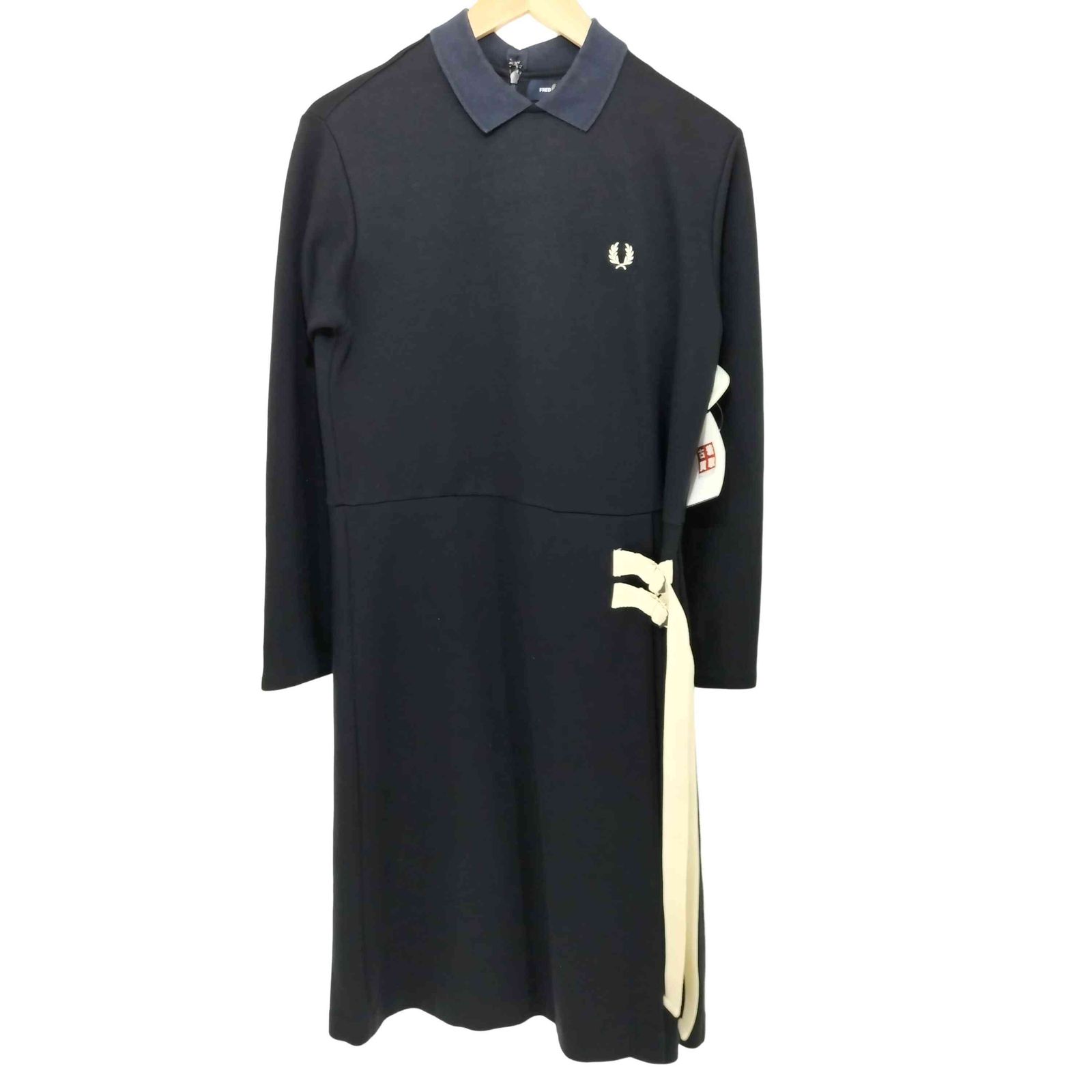 フレッドペリー FRED PERRY ロングスリーブ ジャージ ドレス レディース UK：10 