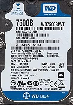 中古】 wd7500bpvt-60hxzt3?Western Digital 750?GB 5400rpm SATA 3.0