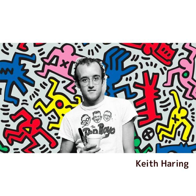 芸能人愛用 Keith Haring キースヘリング アートフレーム Untitled アート・デザイン・音楽