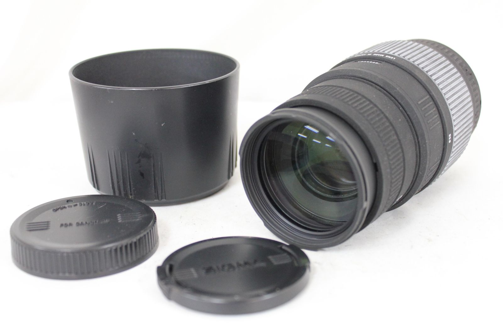 返品保証】 シグマ Sigma DG 70-300mm F4-5.6 フード 前後キャップ付き 