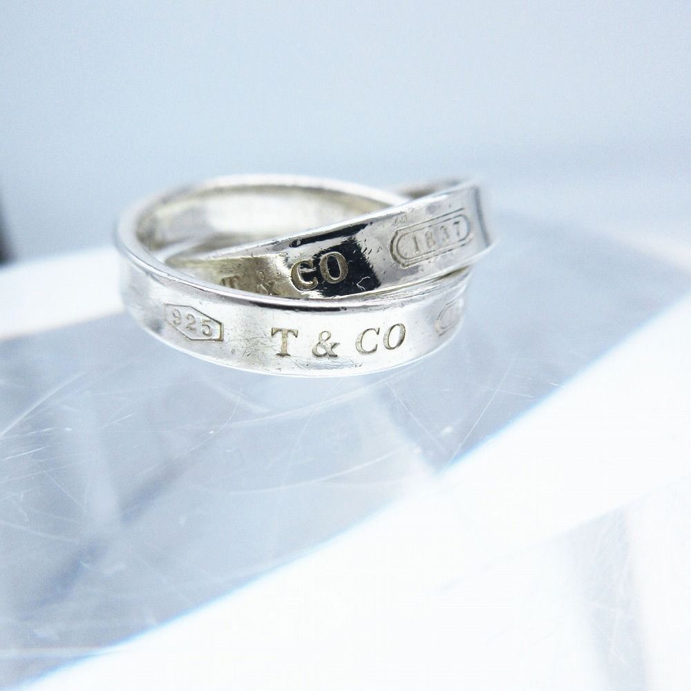 Tiffany インターロッキング リング 2連 925 ティファニー 1837