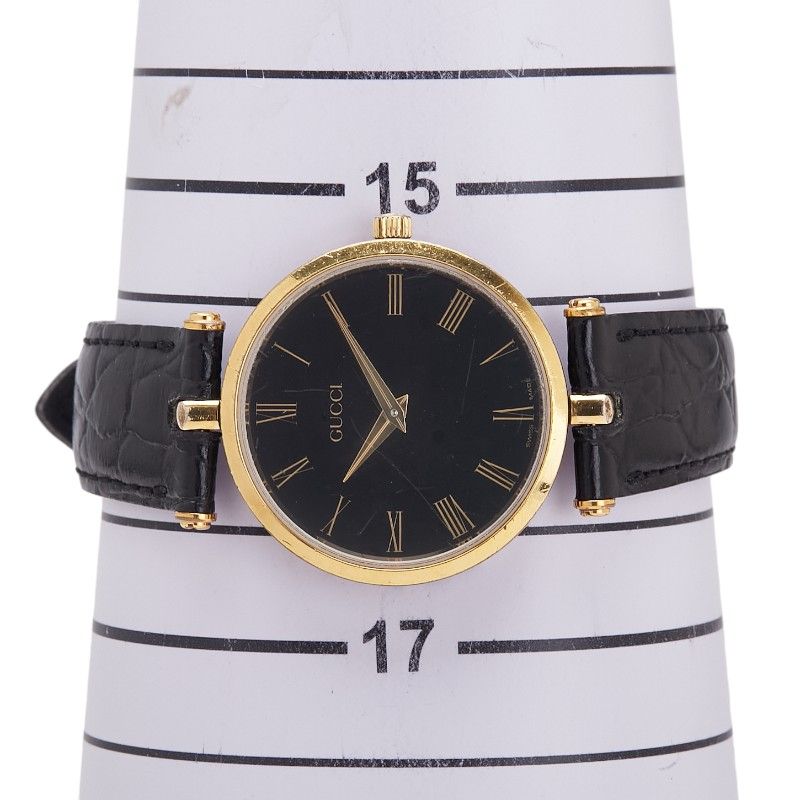 グッチ ベルト（社外品） ゴールド ブラック ステンレススチール  