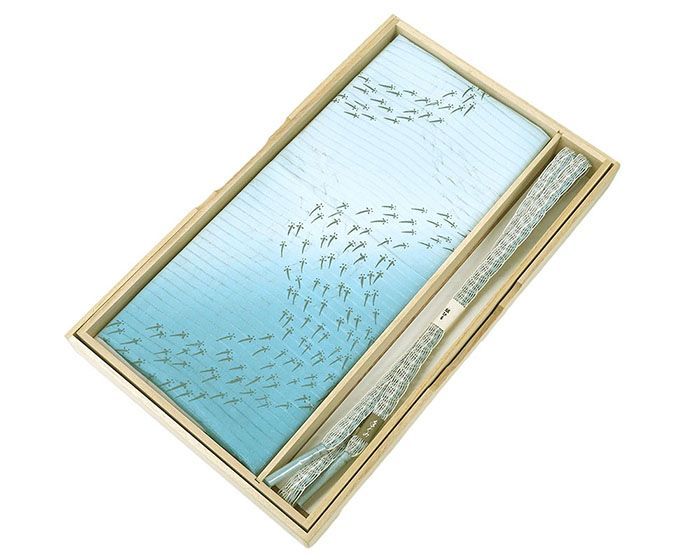 帯締め 正絹 川島織物 小田巻 とんぼ玉 重宝裂 箱入り 新品 和装小物