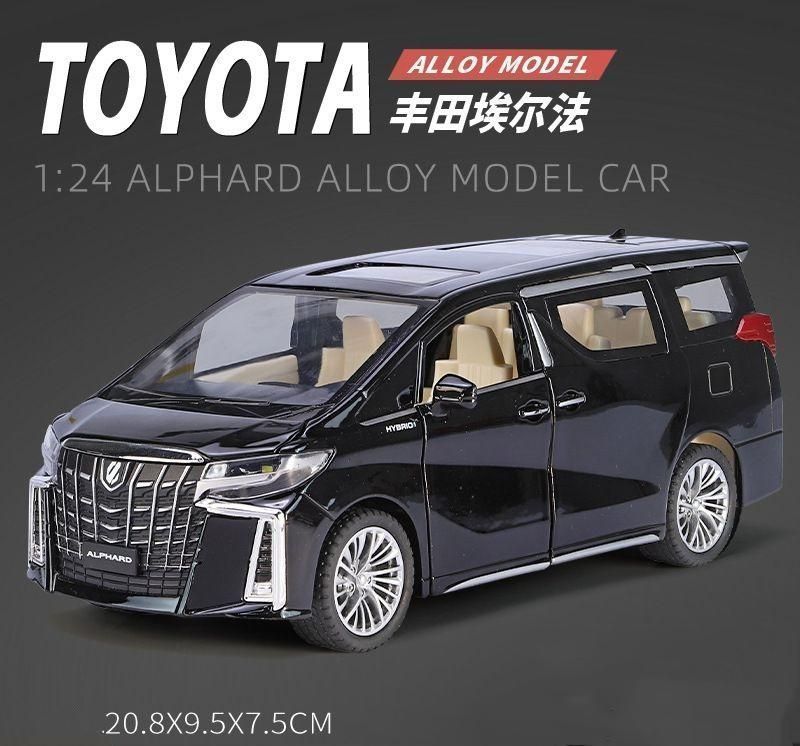 アルファード　ミニカー 1/43トヨタ アルファード/TOYOTA ALPHARD(ブラック)/MSZ Metal