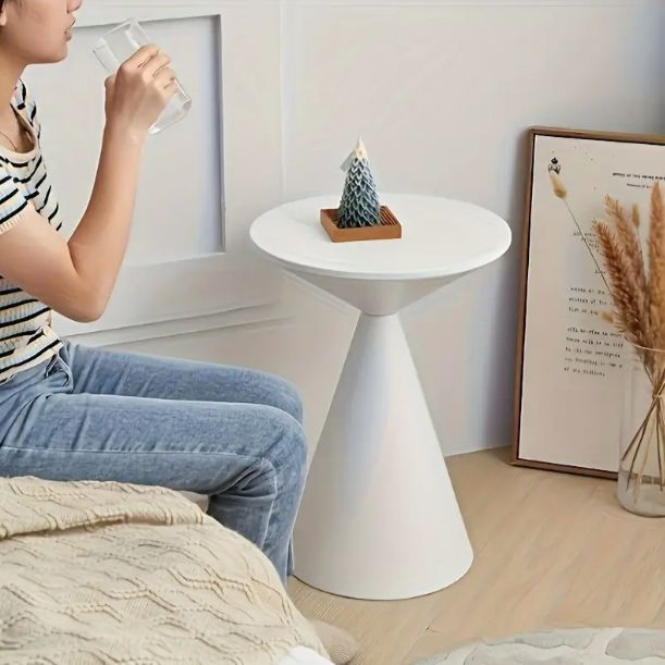 モダン ナイトテーブル 白/ホワイト ベッドサイド ZR24018 モダン ナイトテーブル 白/ホワイト ベッドサイド ZR24018