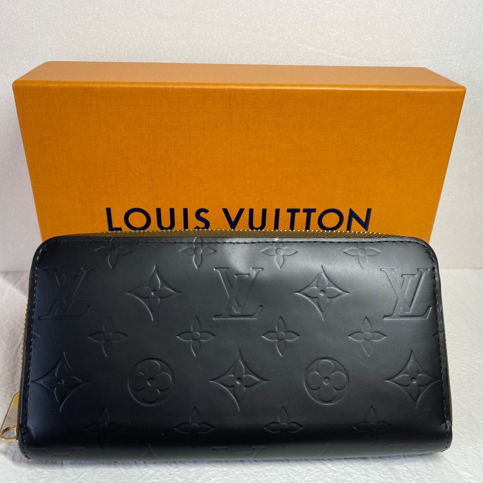 🖤美品🖤LOUIS VUITTON　長財布　ヴェルニ　ジッピーウォレットマットブラック黒×ブラウン　ルイヴィトン　シリアルナンバーあり！a　2