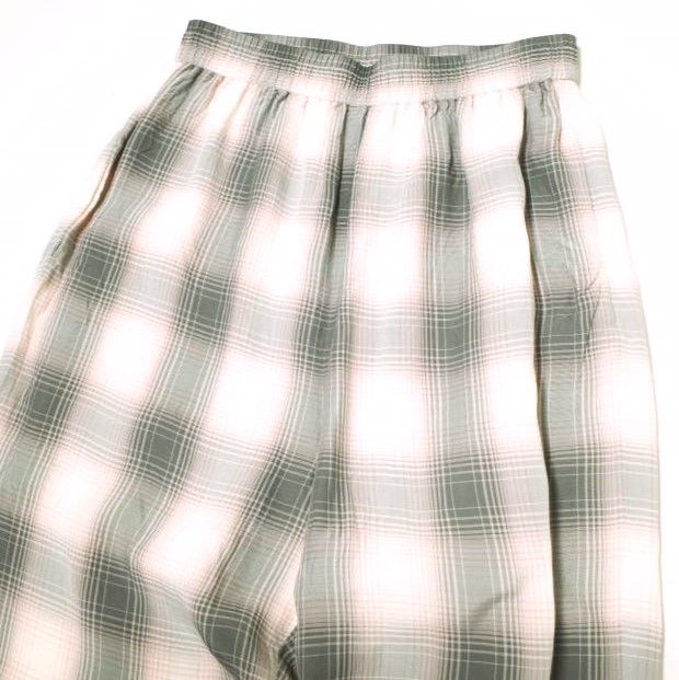 パンツ Rayon ombre check pants H BEAUTY&YOUTH エイチ ビューティーアンドユース 日本製 OMBRE