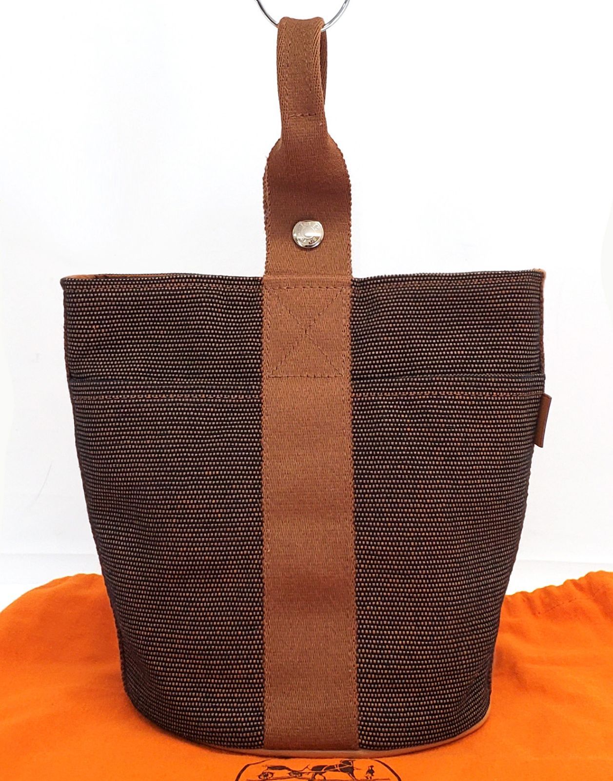 HERMES エルメス サクソー D2449◇ほぼ未使用 【エルメス】サクソーPM バケツ型 トートバッグ