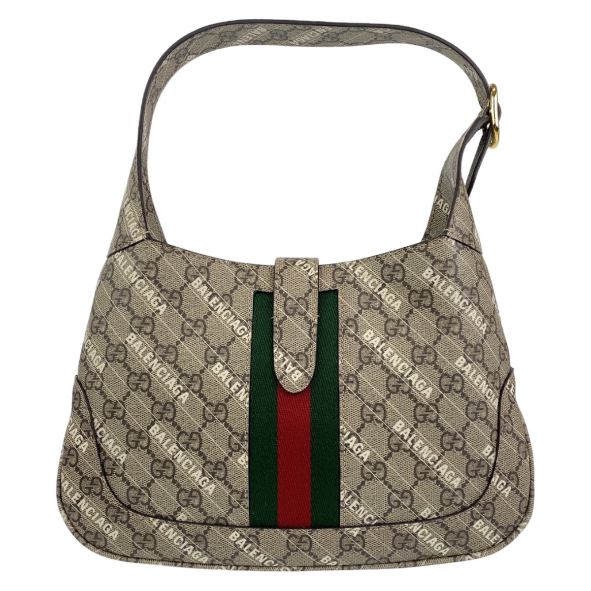 GUCCI グッチ ジャッキー バレンシアガコラボ ベージュ ブラウン 茶 