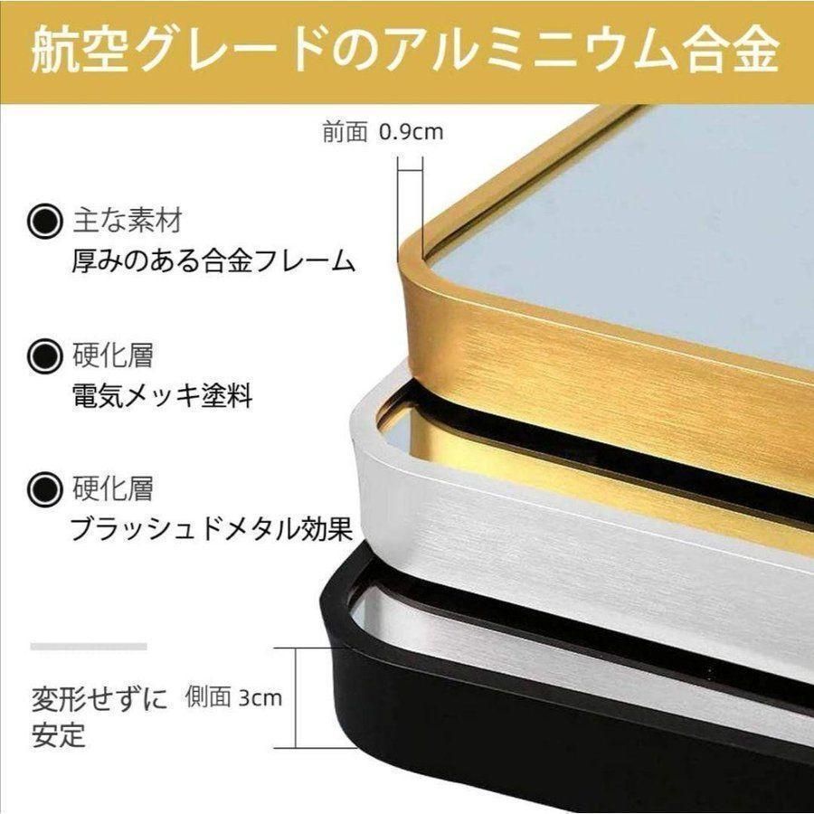 スタンドミラー 165cm*60cm 全身鏡 壁掛け立て掛け シルバー 601 全身
