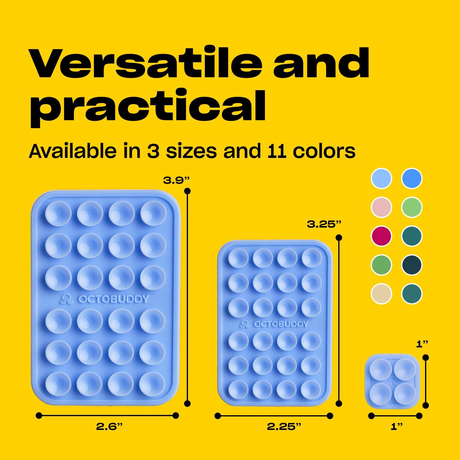 OCTOBUDDY | シリコン吸盤携帯電話ケース 粘着マウント | (iPhoneと