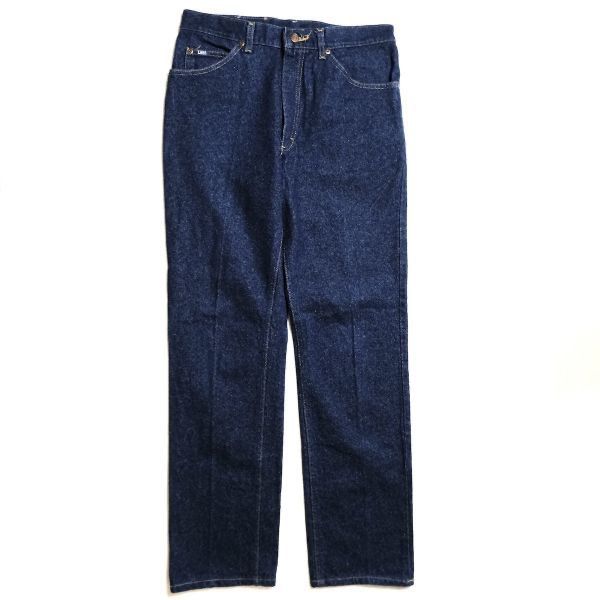 90's USA製 リー Lee 200 0989 ストレート デニムパンツ 濃紺 (33