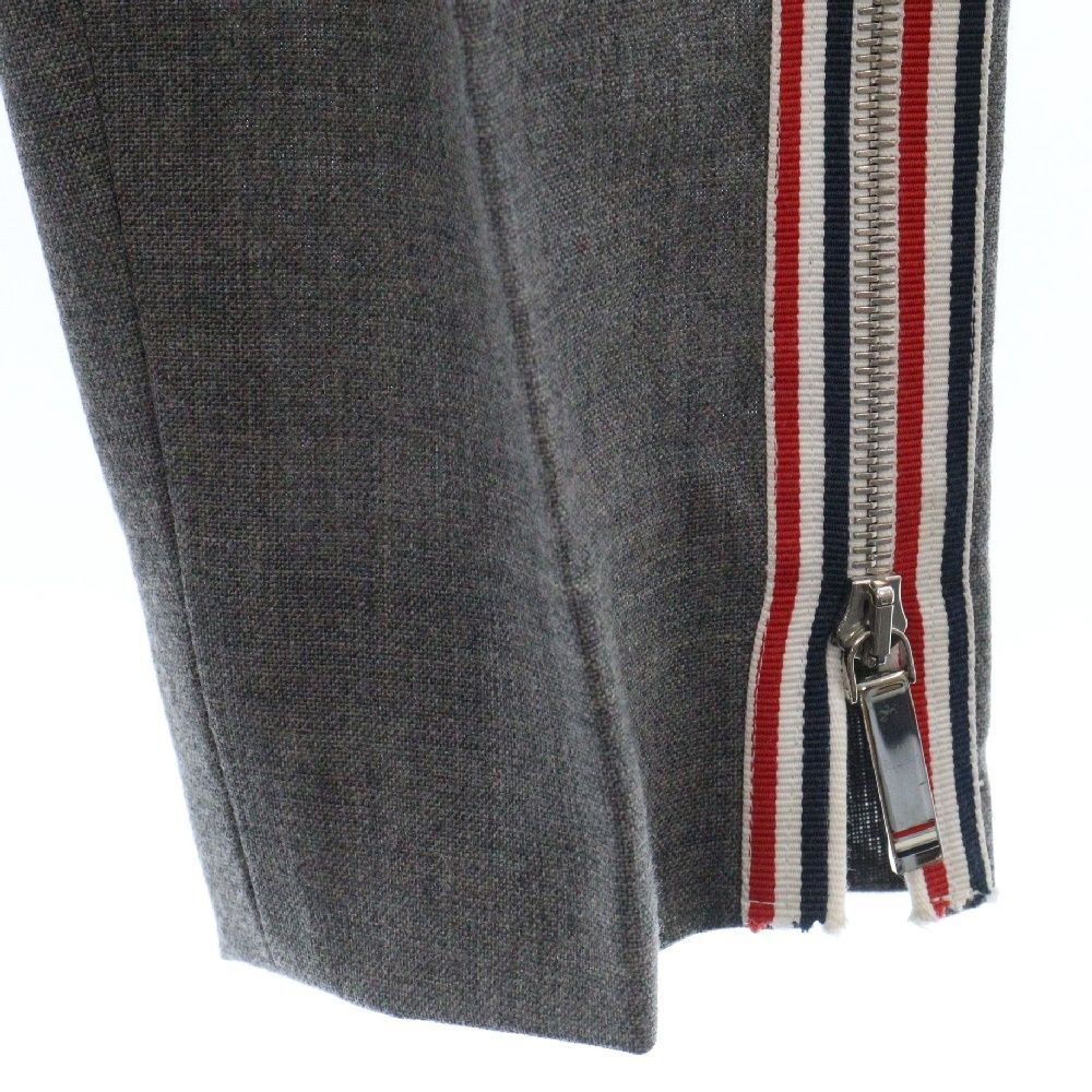 THOM BROWNE トムブラウン 18SS Side Zip Low Rise Skinny Trousers MTC058A サイドジップ スキニースラックスパンツ グレー THOM BROWNE (トムブラウン) 18SS Side Zip Low Rise Skinny Trousers
