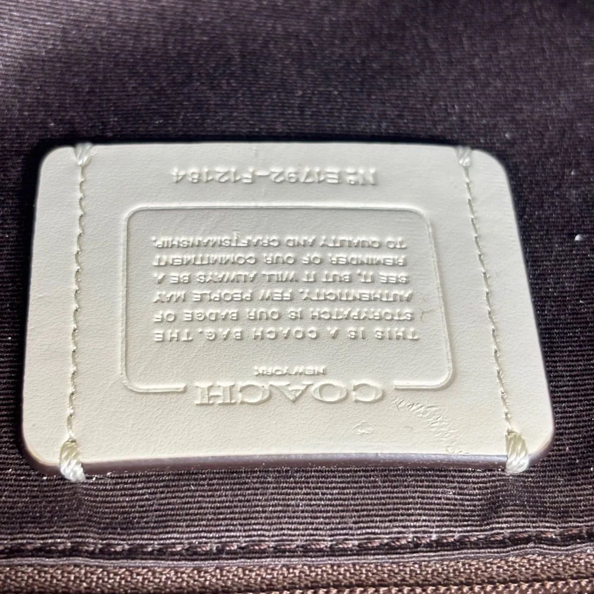 COACH ホワイトレザートートバッグ コーチ ホワイトレザー トートバッグ - メルカリ