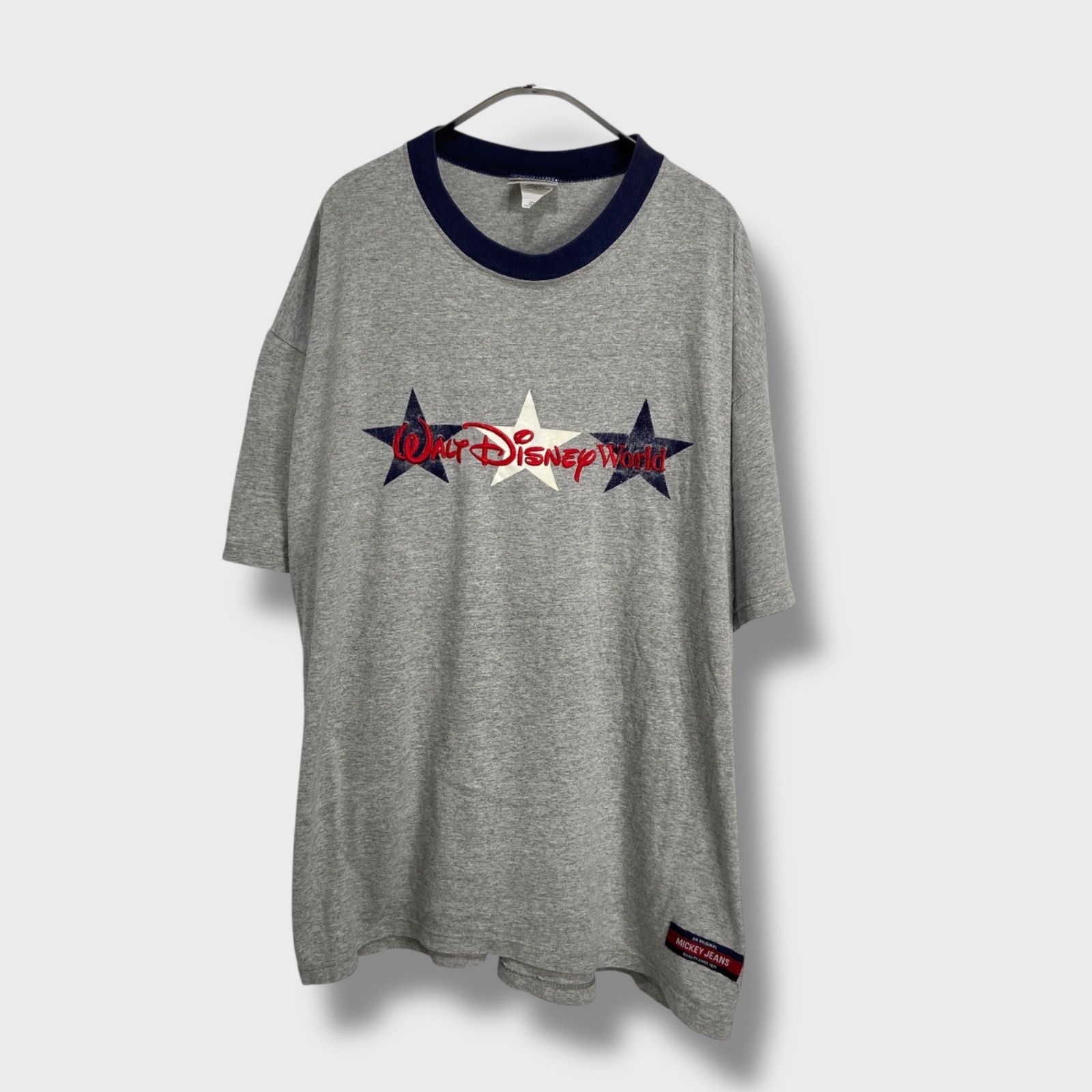 90s☆ウォルトディズニーワールドリンガーTシャツ☆グレー☆XXL☆USA製 