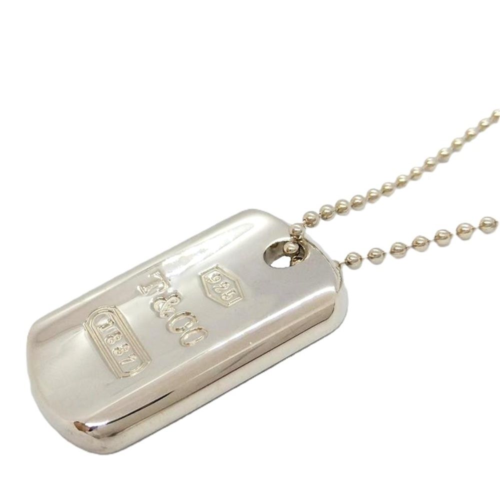 【社外チェーン 希少】Tiffany&Co. 1837 ドッグタグ ネックレス 社外チェーン 希少】Tiffany&Co. 1837 ドッグタグ ネックレス