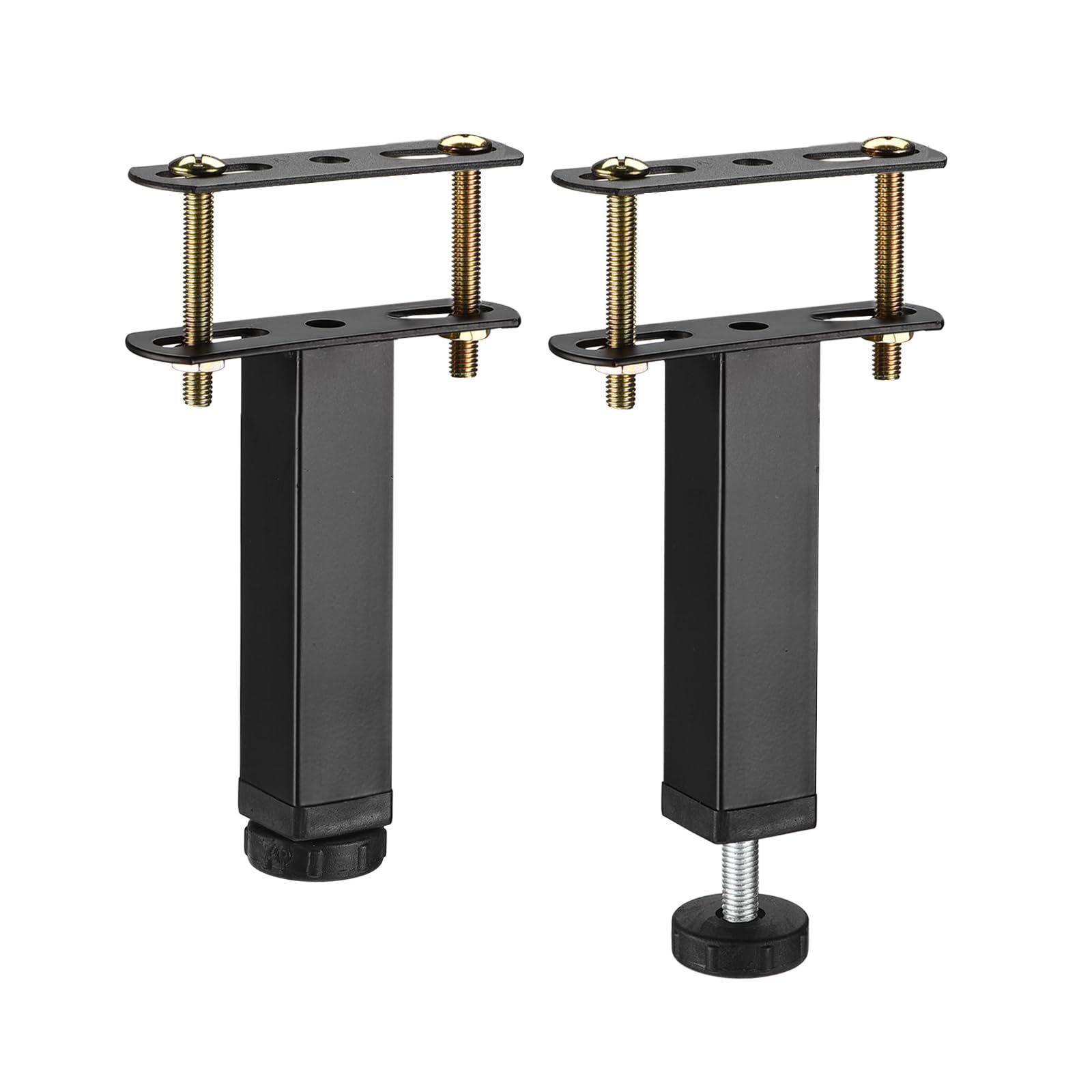 uxcell ベッドフ レーム脚 ベッドセンタースラットサポートレッグ 調整可能な高さ 交換用 150mm-185mm 2セット入り