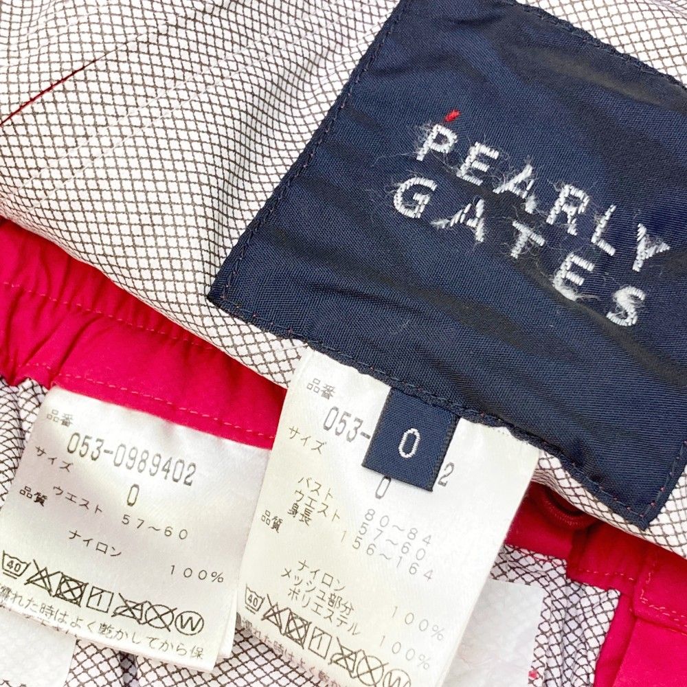 サイズ：0 PEARLY GATES パーリーゲイツ 3way オファー レインウェア