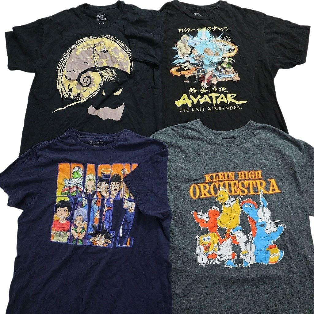 古着卸 まとめ売り キャラクター 半袖Tシャツ 16枚セット (メンズ L