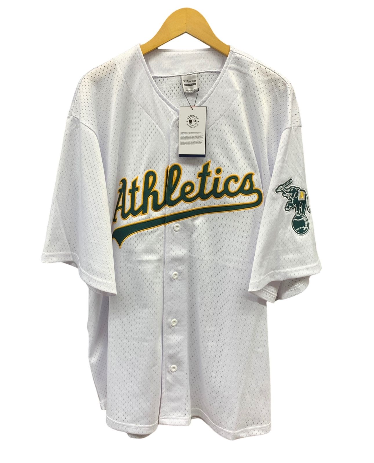FANATIC (ファナティック) MLB Oakland Athletics オークランド・アスレチックス レプリカ ユニフォーム XL ホワイト グリーン メンズ/025