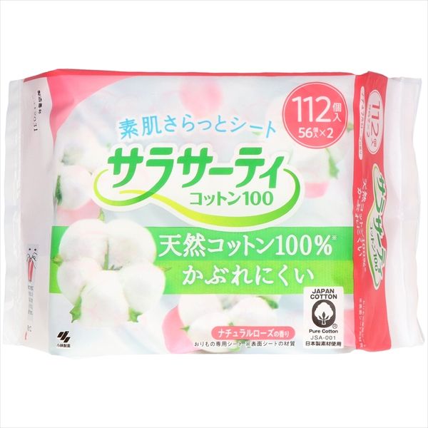 まとめ買い-18点セット サラサーテイコツトン１００ナチユラルローズ１１２個 小林製薬 生理用品