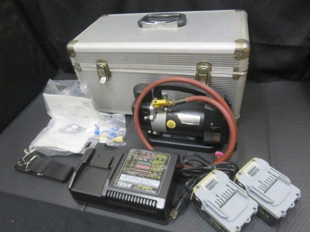 動作 済 タスコ TASCO コードレス 真空ポンプ TA150MR バッテリー 充電器付き