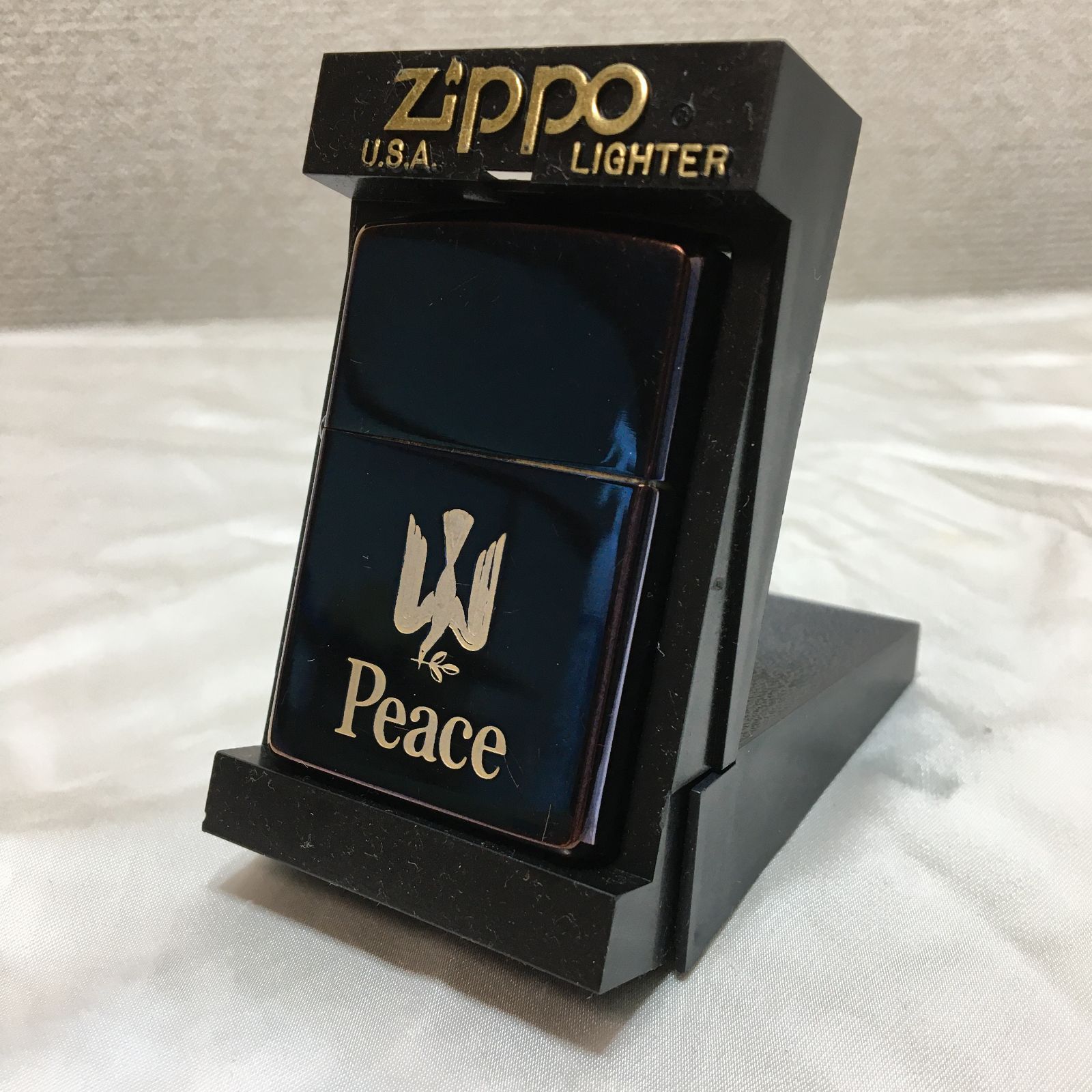 ZIPPO オイルライター☆ジッポー Peace ピース 99年製 lighter 喫煙具