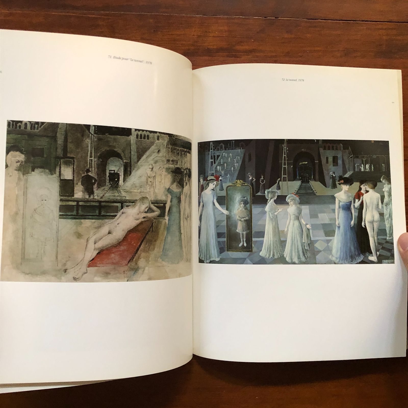 作品集・洋書　ポール・デルヴォー ポール・デルヴォー 電車の画集「P. Delvaux - Trains - Trams