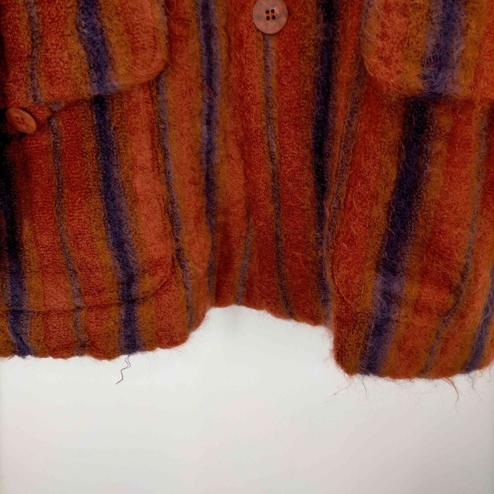 ミッソーニ MISSONI イタリア製 70％モヘア ストライプ柄 ニット