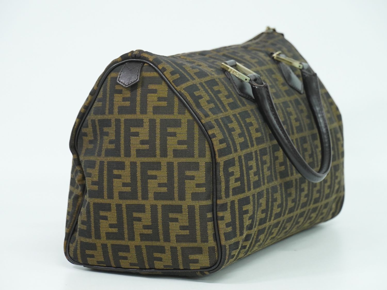 フェンディ FENDI ズッカ ズッキーノ ボストンバッグ レザー FENDI