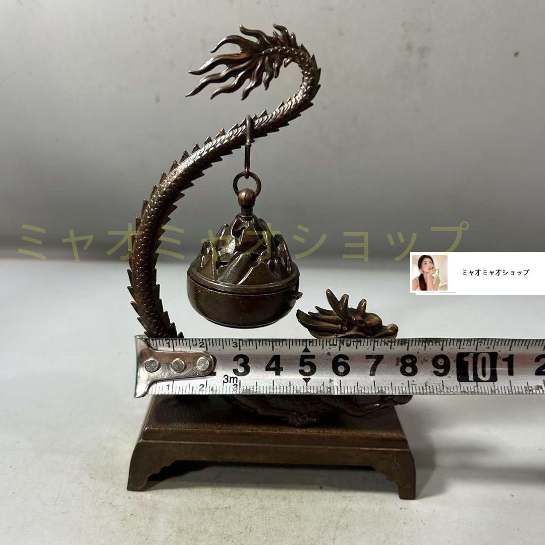 銅製 香炉 騰竜弔香炉 香薫炉 香道具工芸品 置物 - メルカリ