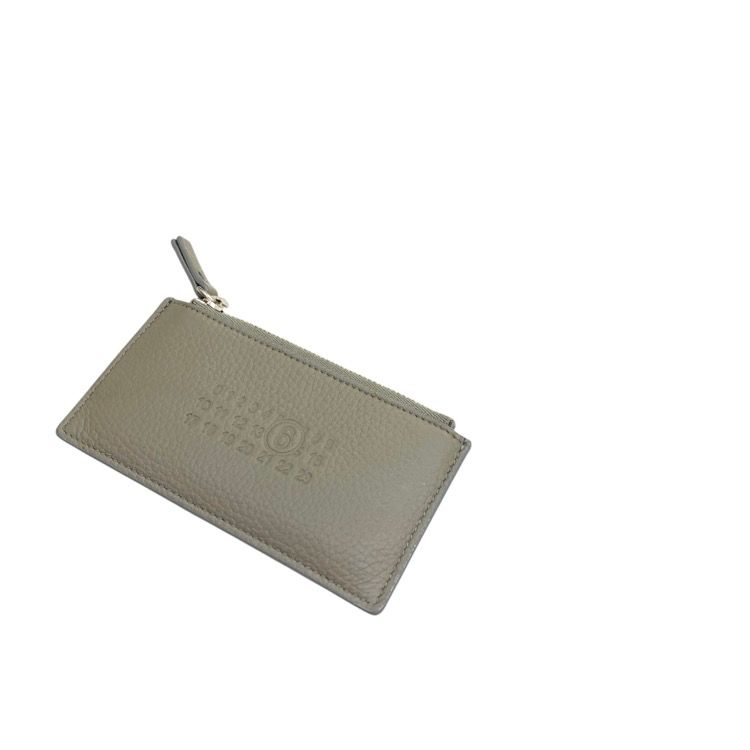 2025AW MM6 Maison Margiela エムエムシックス Numeric Signature ジップカードホルダー グレー SA5UI0011P4344