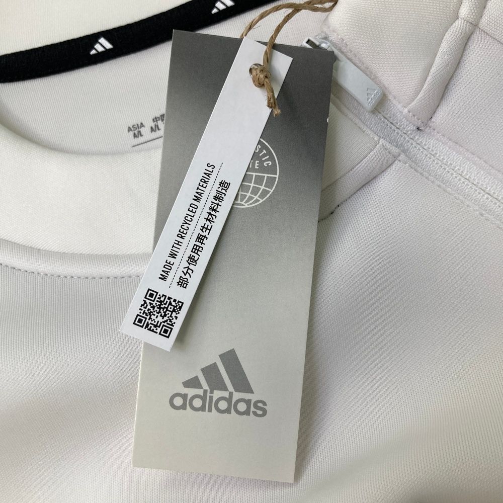 サイズ：XL ADIDAS GOLF アディダスゴルフ HG8296 スウェットトレーナー ビックロゴ  ホワイト系 [240101492239] ゴルフウェア メンズ ストスト サイズ：XL ADIDAS GOLF アディダスゴルフ HG8296 スウェット